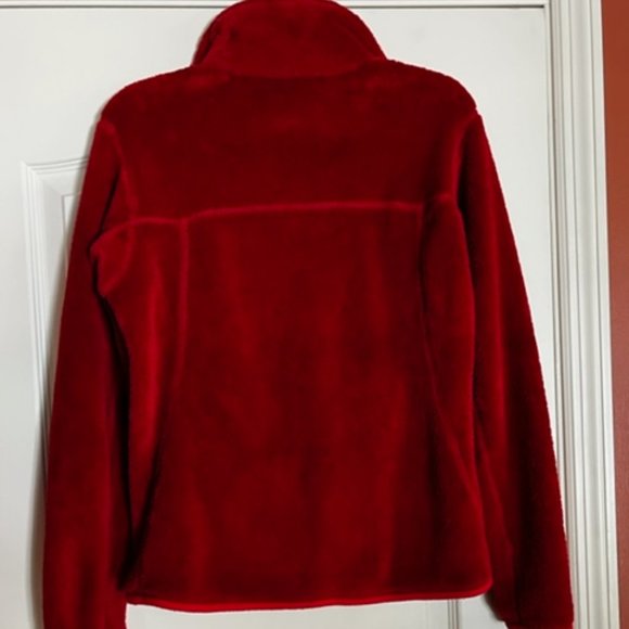 Patagonia re-tool snap-T fleece pullover women small classic red sweater - Picture 2 of 4